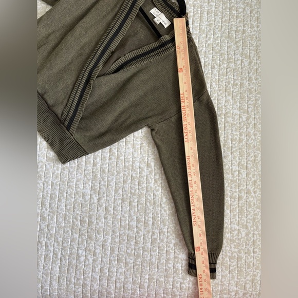 Vintage Havana Sweater Y2K Academia Cottage Pullover Cardigan | Olive Green | M - Picture 9 of 16